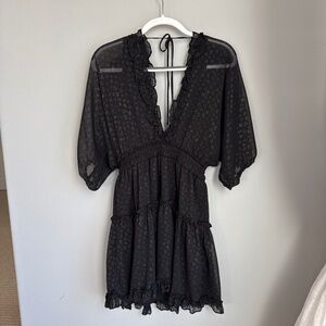 “Love Stitch” Black/Gold dress